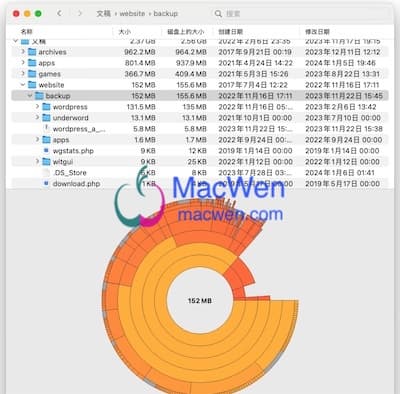 Disk Graph 界面